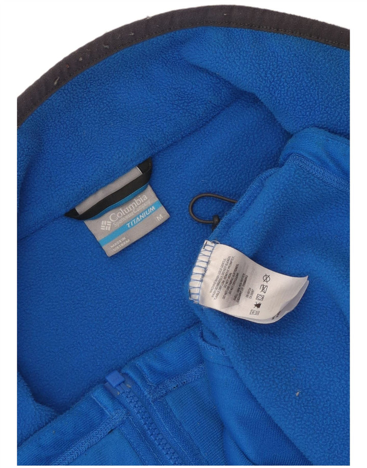 Jaqueta masculina Columbia Titanium Fleece UK 38 poliéster azul médio
