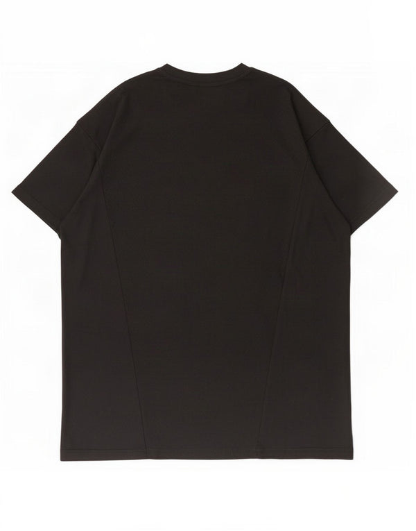 Adidas Mens Regular Fit Camiseta Top Grande Algodão Preto