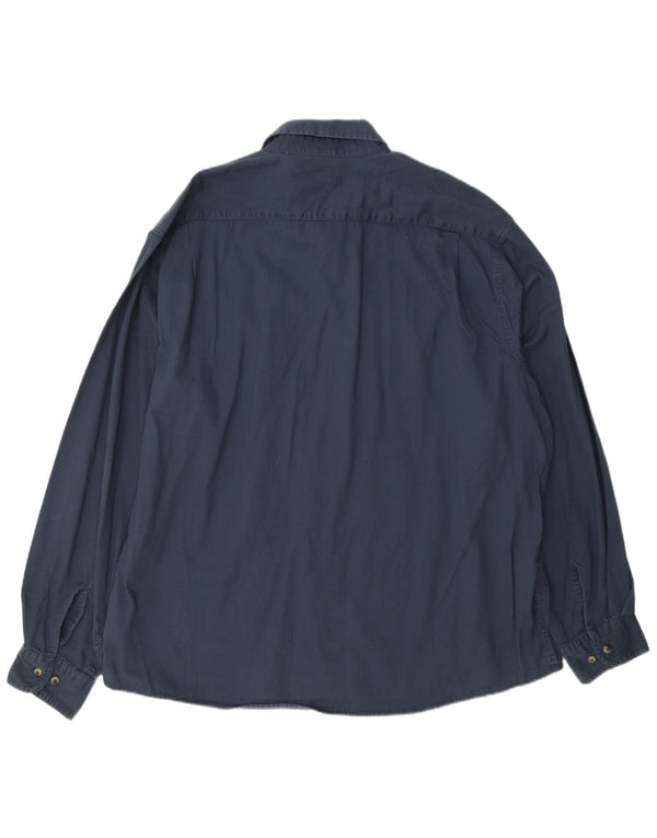 Camisa masculina Wrangler 2XL algodão azul marinho