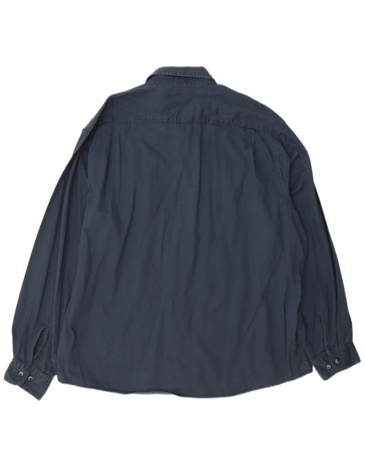 Camisa masculina Wrangler 2XL algodão azul marinho