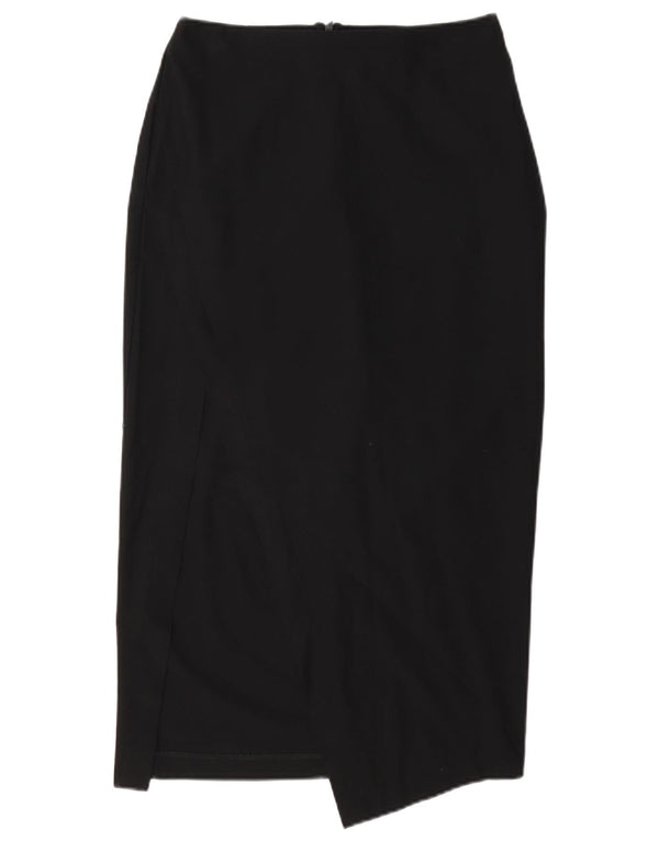 Saia midi feminina Zara XS W24 preta