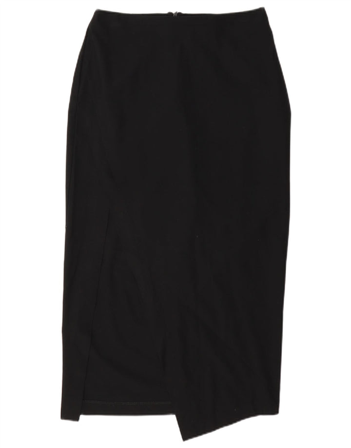 Saia midi feminina Zara XS W24 preta