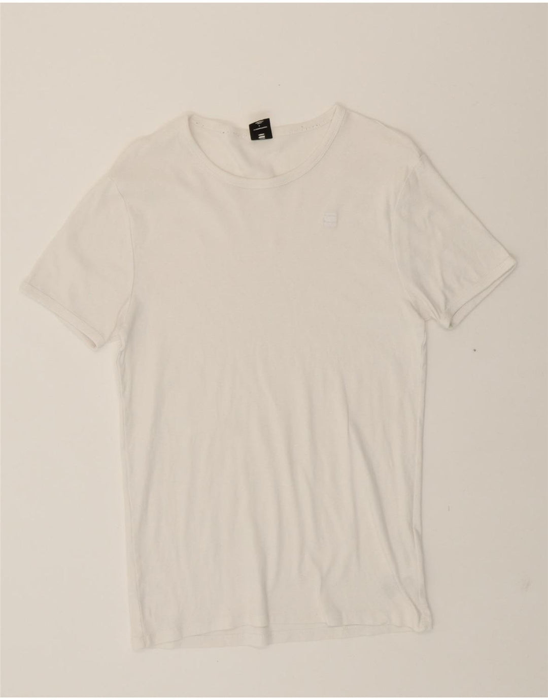G-STAR Womens T-Shirt Top UK 14 Large White Cotton Vintage G-Star and Second-Hand G-Star from Messina Hembry 