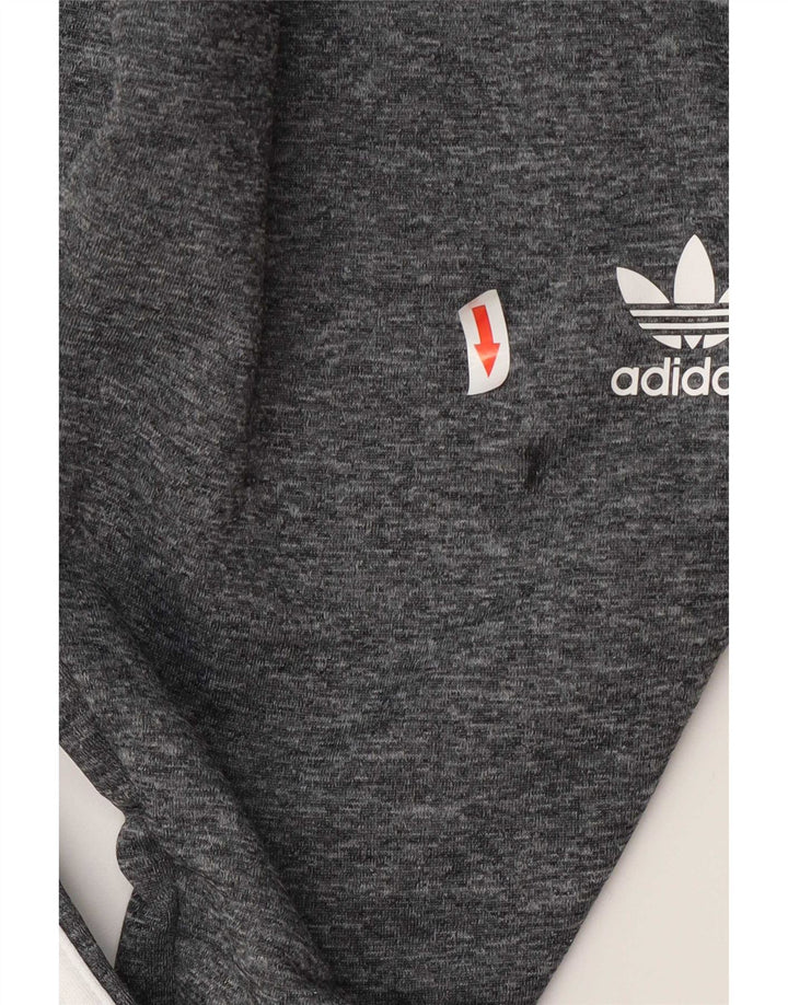 Calça de treino feminina Adidas Joggers UK 12 poliéster cinza médio