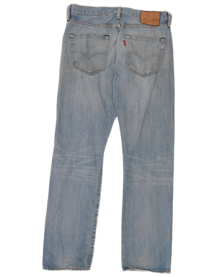 Levi's Masculino 501 Straight Jeans W30 L30 Azul Algodão