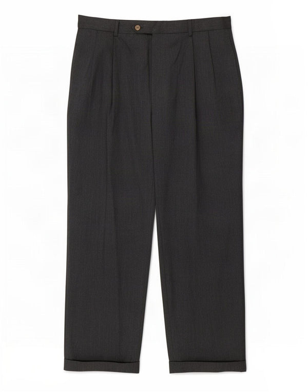 Tommy Hilfiger Mens Straight Suit Calças W36 L30 Cinza