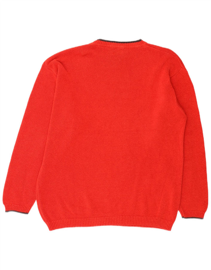 Suéter masculino Levi's com gola redonda XL de algodão vermelho
