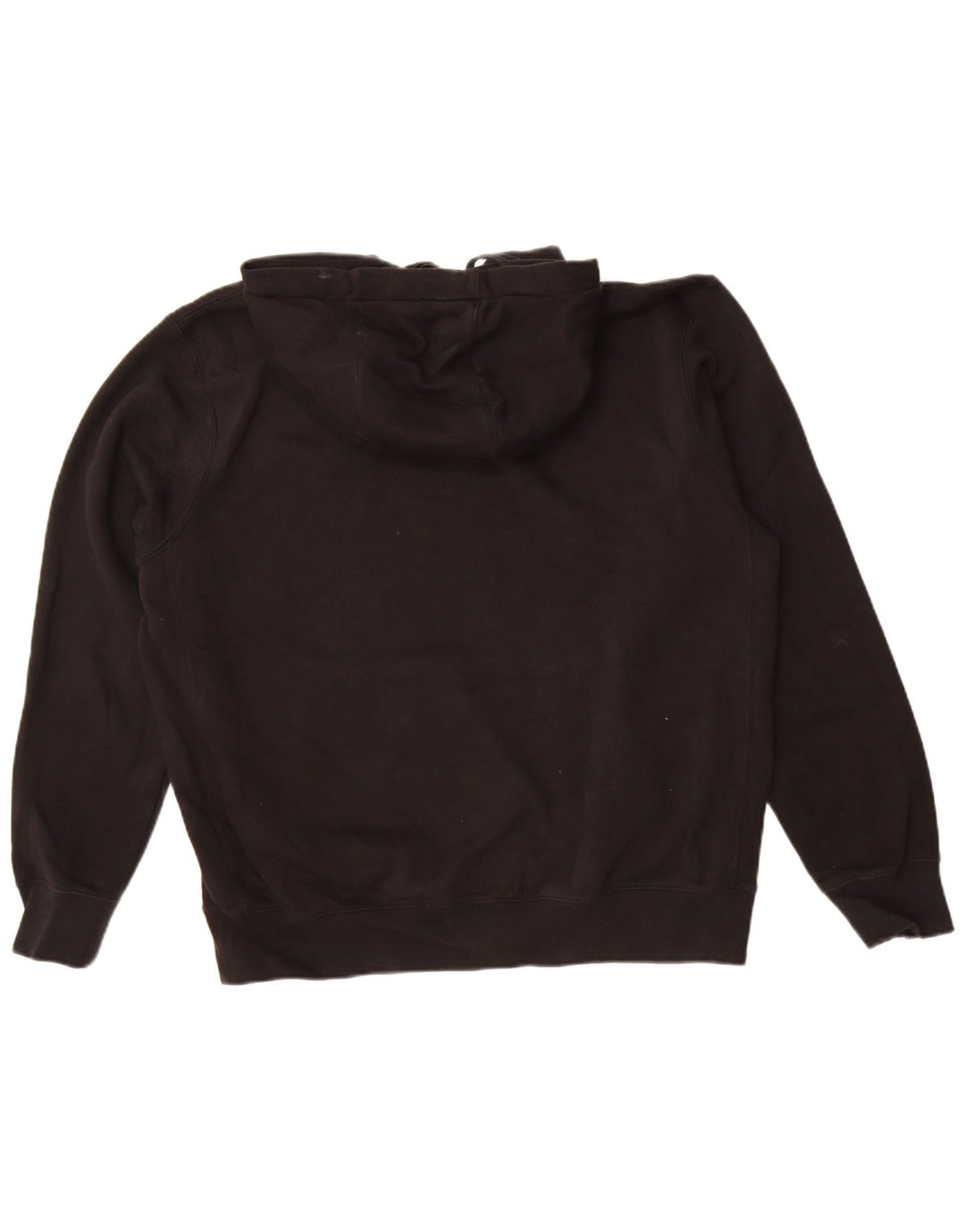 Nike Mens Hoodie Jumper Grande Algodão Preto