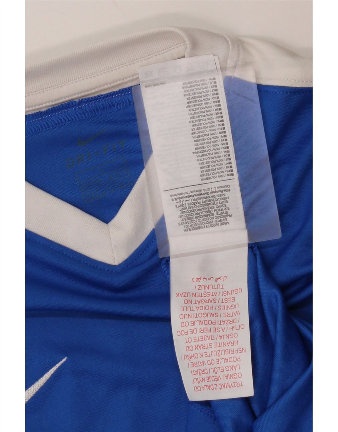 Camiseta NIKE Boys Dri Fit Top 10-11 Anos Médio Azul Colourblock
