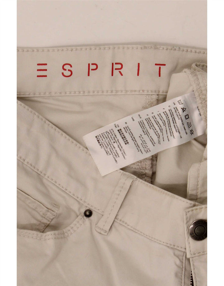 Calça feminina Esprit casual slim W34 L32 algodão bege