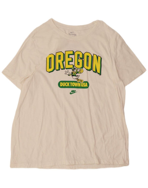 Camiseta gráfica masculina Nike Top 2XL branca
