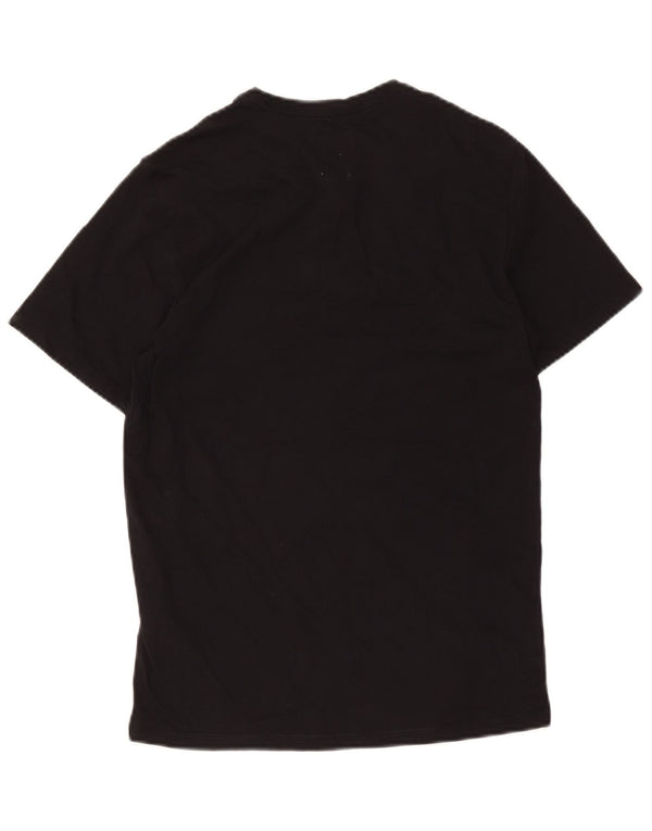 Guess Camiseta masculina gráfica Top UK 34 XS algodão preto