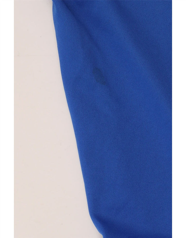 ADIDAS Womens Climalite Calças de treino UK 10 Pequeno Azul Poliéster