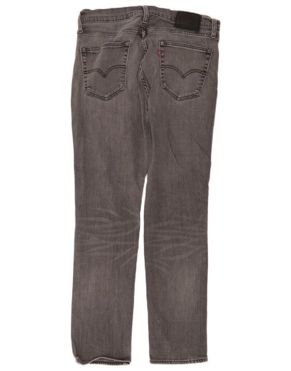 Levi's Mens Slim Jeans W34 L32 Cinza Algodão