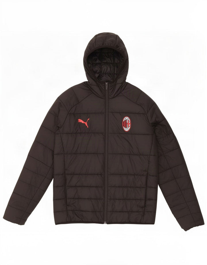Casaco acolchoado com capuz Puma Boys AC Milan 13-14 anos preto poliéster