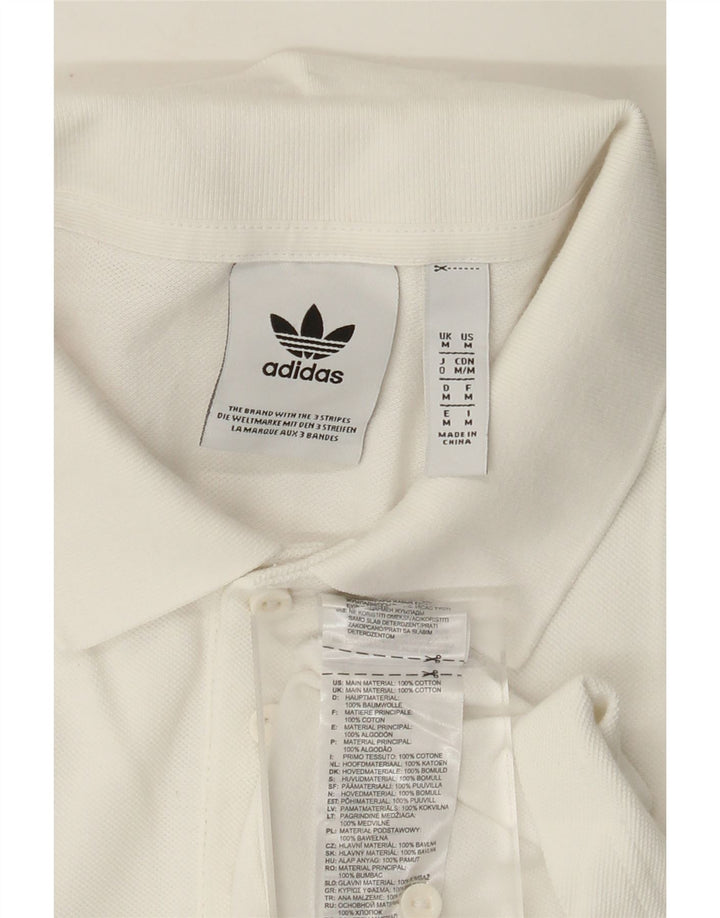 Camisa Polo Masculina Adidas Médio Algodão Branco