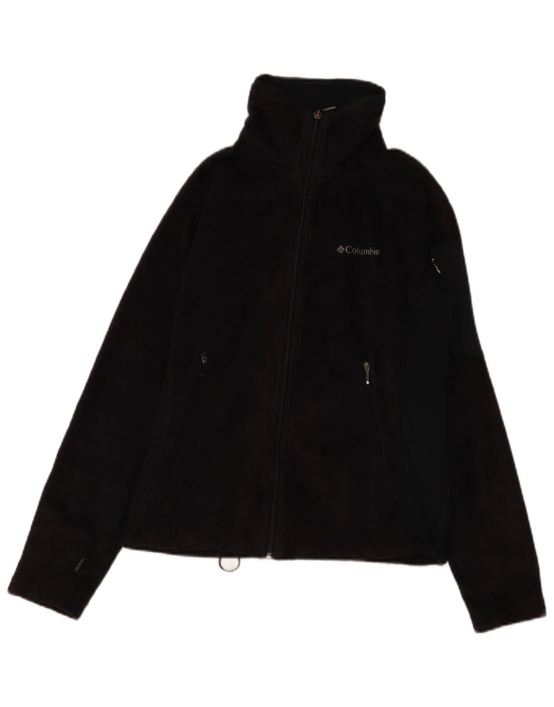 Columbia Womens Interchange Fleece Jacket UK 10 Pequeno Poliéster Preto