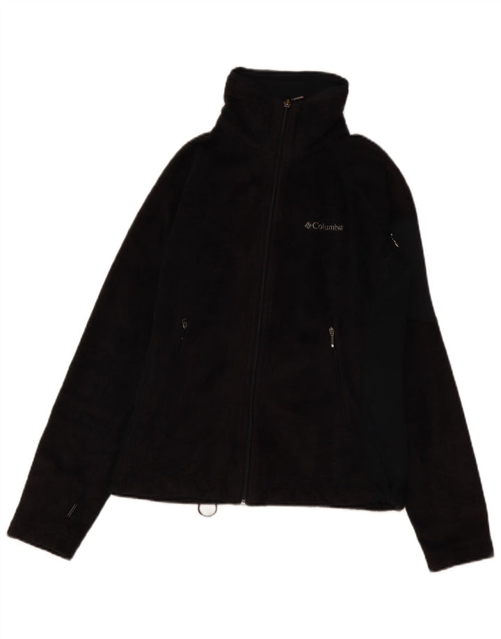 Columbia Womens Interchange Fleece Jacket UK 10 Pequeno Poliéster Preto