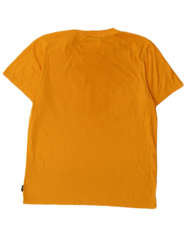 Camiseta gráfica masculina Superdry Top XL algodão amarelo