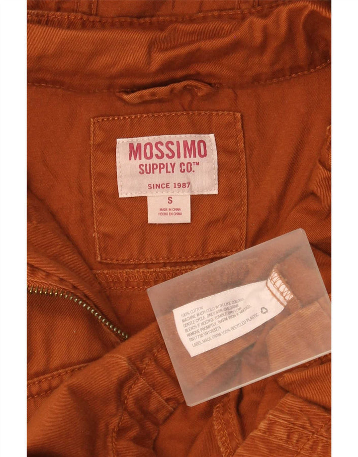 Jaqueta parka feminina Mossimo com capuz Reino Unido 10 algodão marrom pequeno