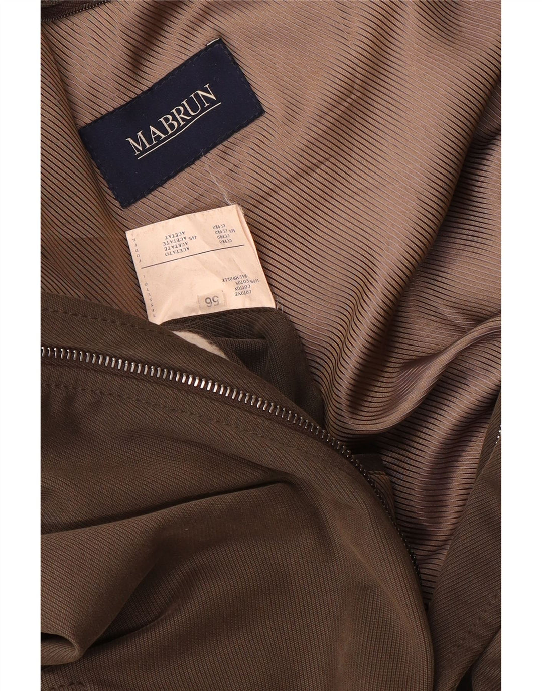 Jaqueta utilitária masculina Mabrun IT 56 3XL algodão marrom