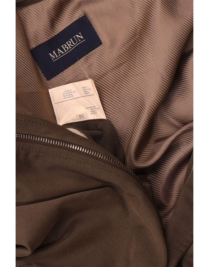 Jaqueta utilitária masculina Mabrun IT 56 3XL algodão marrom