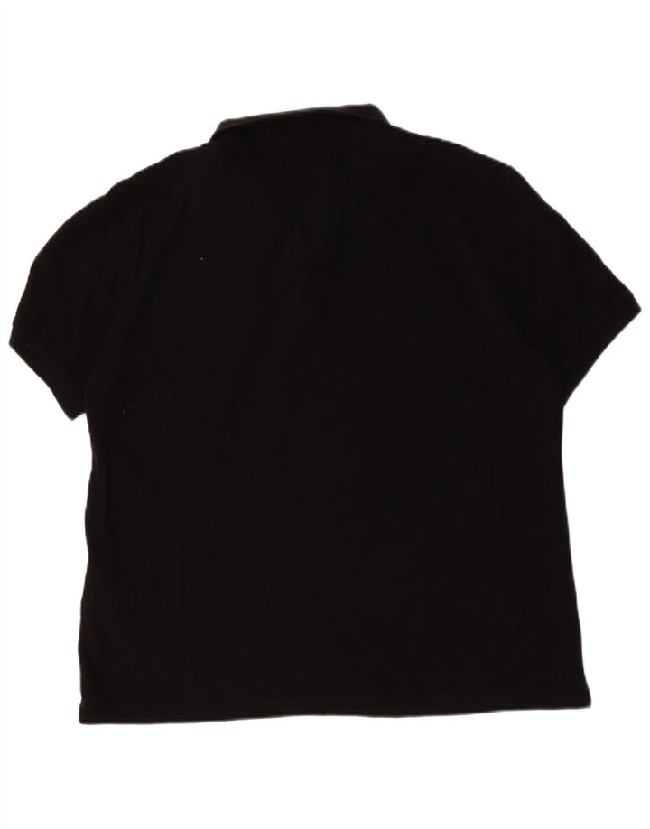 Camisa polo masculina Massimo Dutti 2XL algodão preto