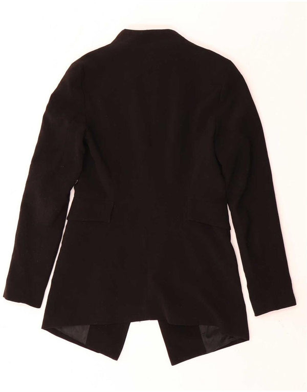Jaqueta Zara Womens Open Blazer UK 6 XS Poliéster Preto