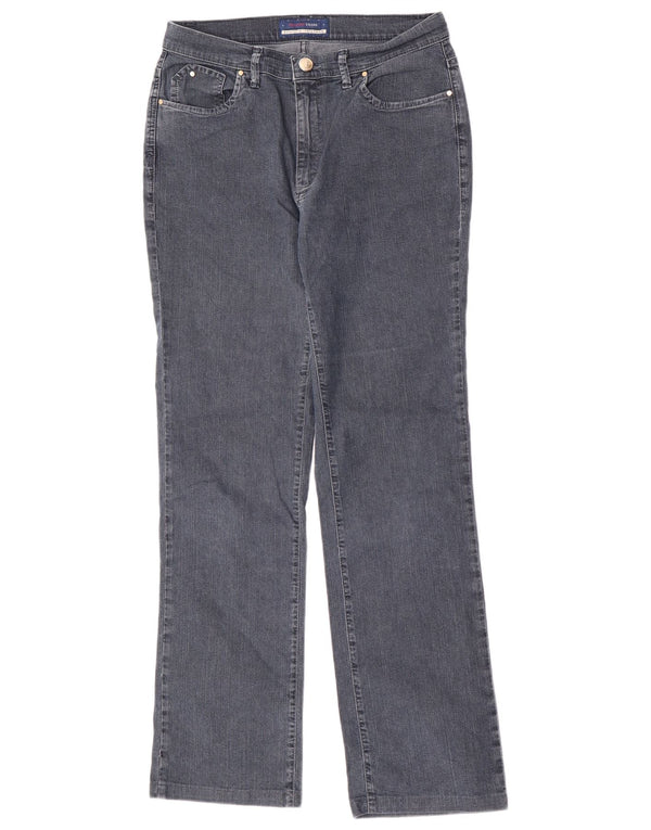 Jeans retos femininos Trussardi W30 L30 cinza