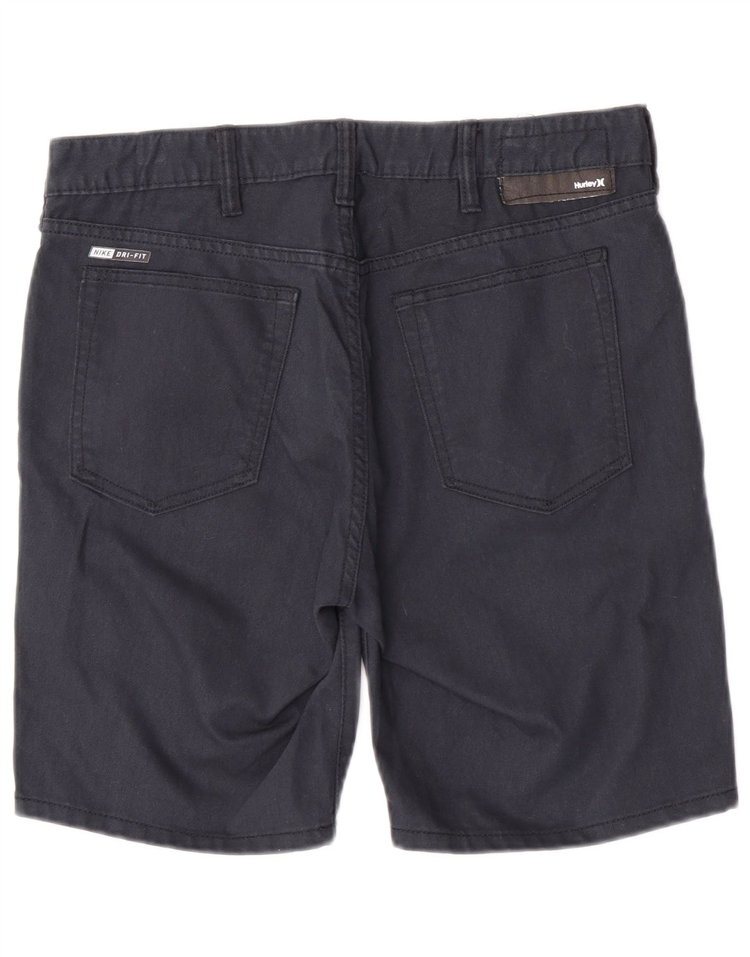 Shorts casuais masculinos Hurley W32 algodão azul marinho médio