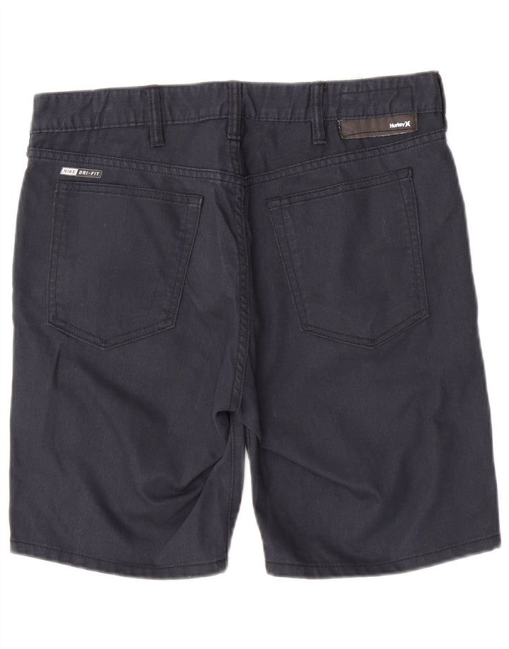 Shorts casuais masculinos Hurley W32 algodão azul marinho médio