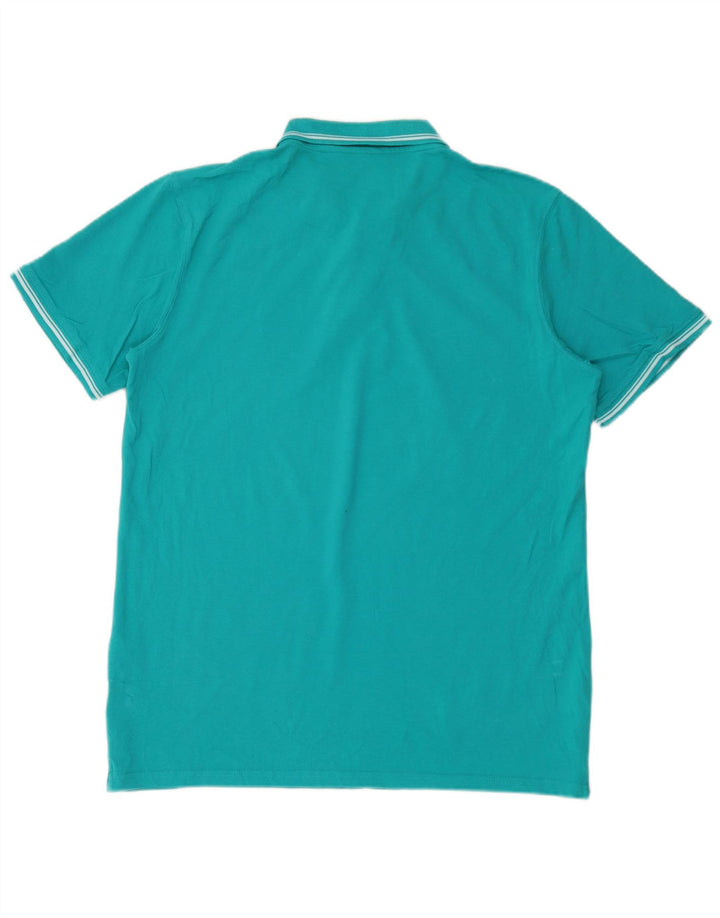 Camisa polo masculina Carrera 2XL algodão turquesa