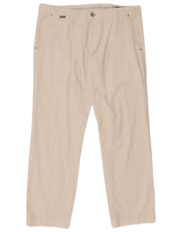 Calça Chino Masculina Reta Gas W36 L29 Algodão Branco