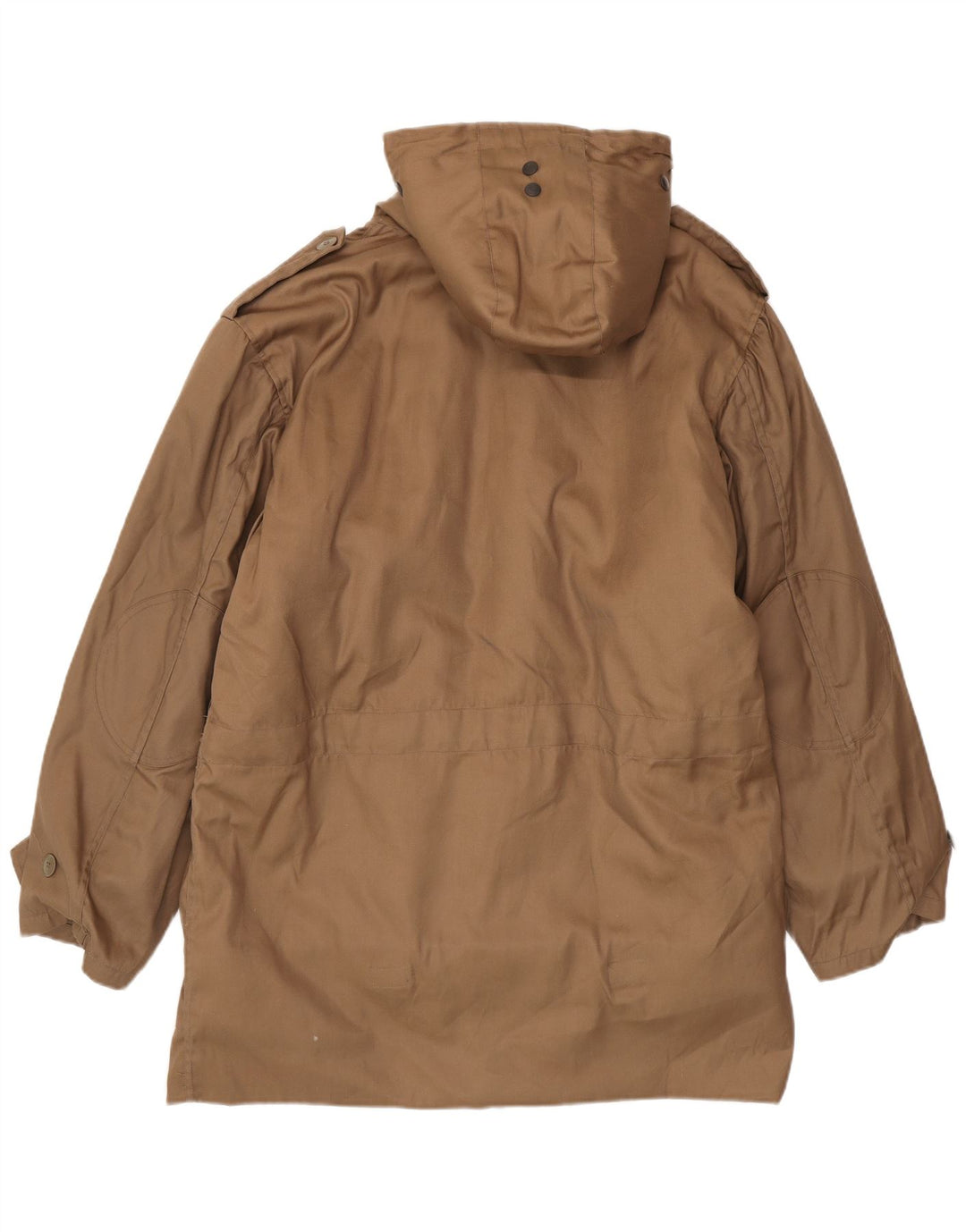 Jaqueta masculina Sherpa Parka com capuz country Reino Unido 38 poliéster bege médio
