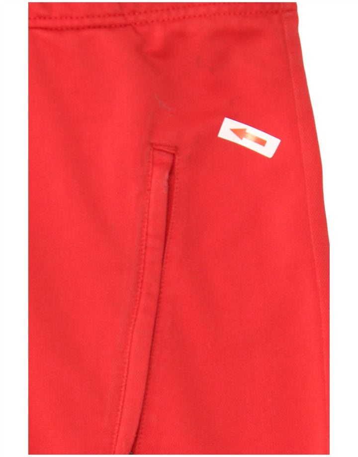 Nike Mens Tracksuit Top Jacket UK 35/37 Pequeno Colorblock Vermelho Poliéster