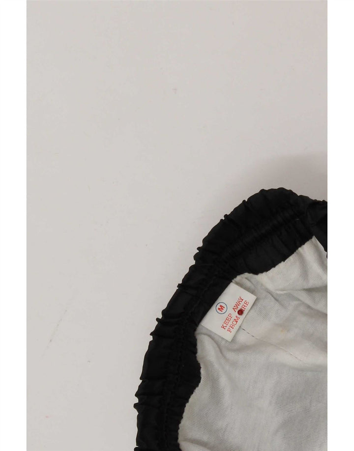 Calça de treino masculina vintage joggers médio preto colorblock poliamida
