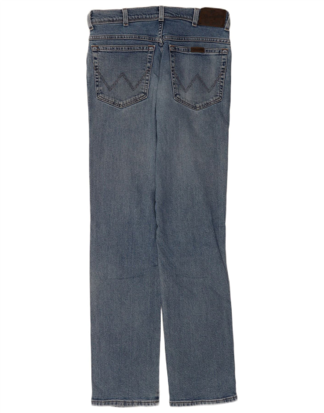 Wrangler Mens Regular Fit Jeans Reta W32 L34 Azul Algodão
