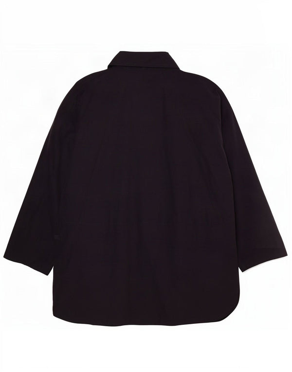 Casaco Poncho Vintage Feminino UK 14 Médio Azul Marinho