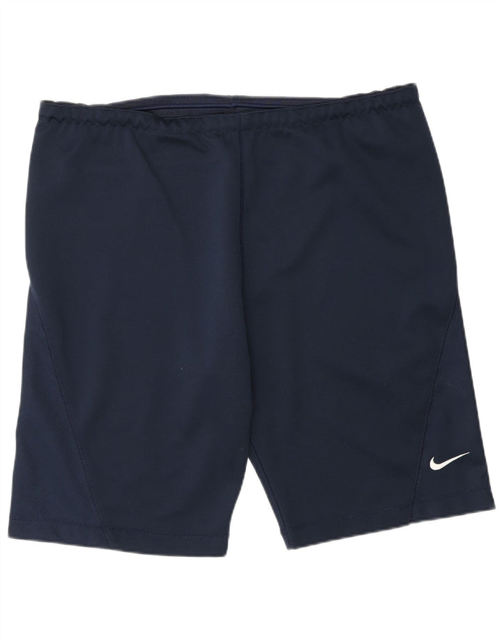 Shorts esportivos masculinos Nike grandes azul marinho