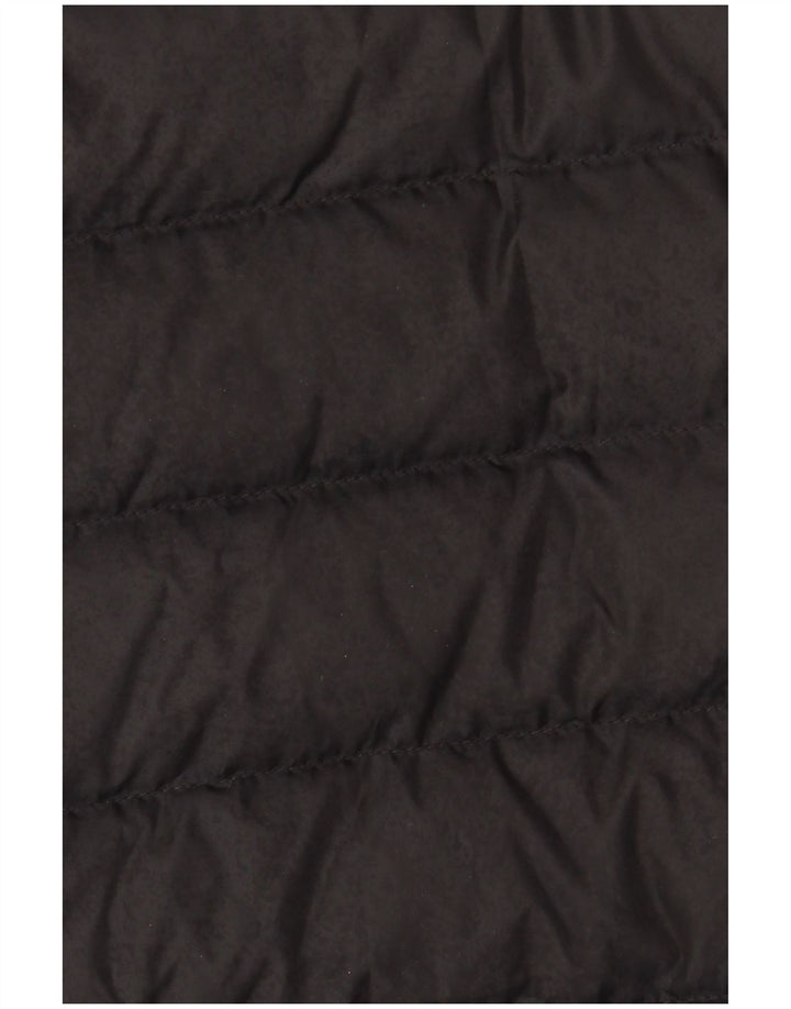 Casaco acolchoado com capuz feminino Tommy Hilfiger Reino Unido 10 pequeno poliéster preto
