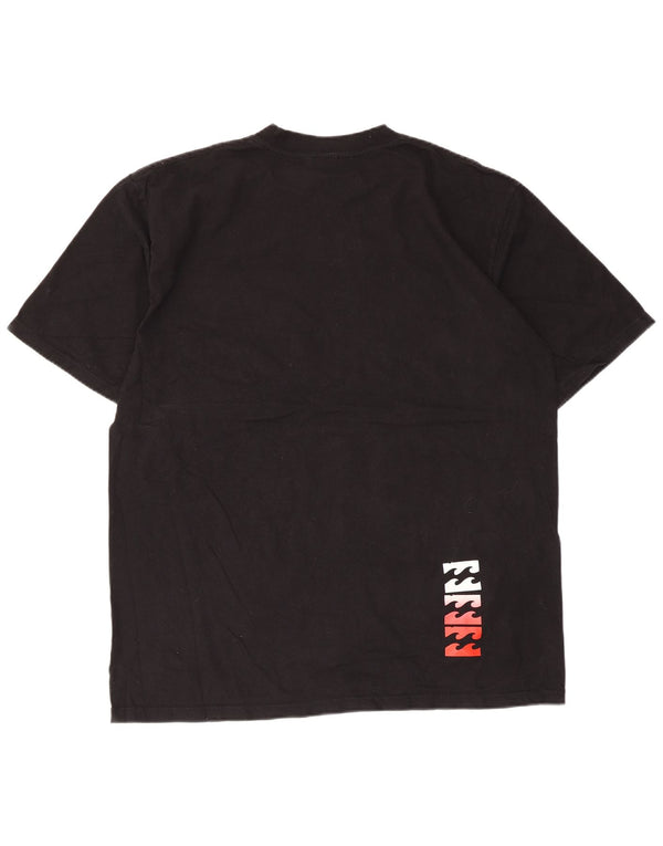 Camiseta gráfica masculina Billabong Top XL algodão preto