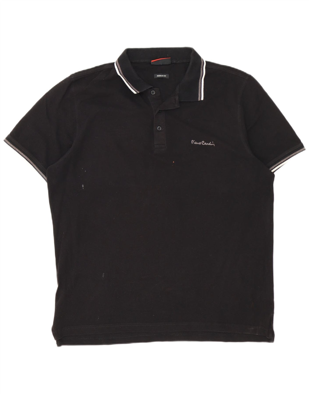 Camisa polo masculina regular Pierre Cardin XL algodão preto