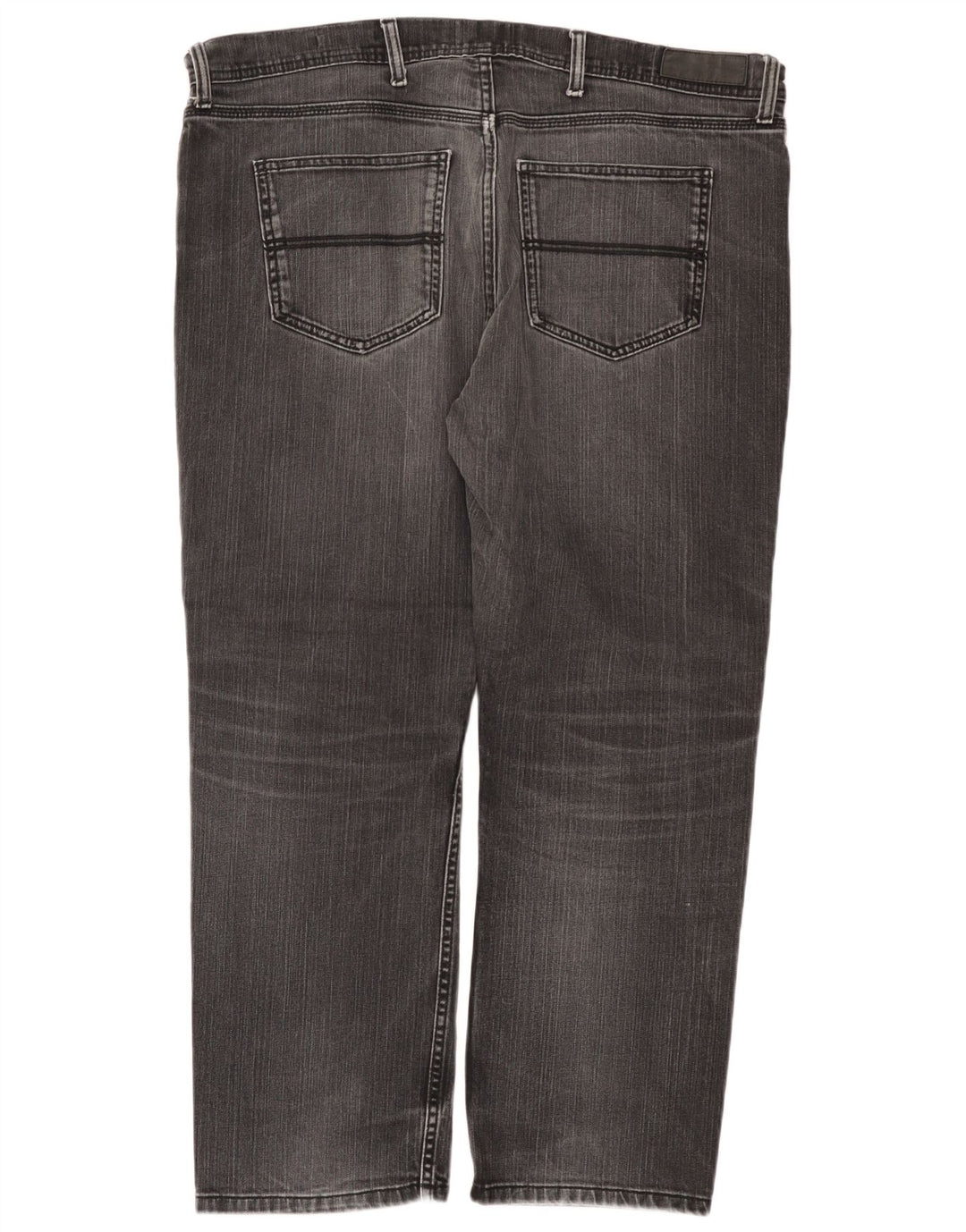 Calça jeans reta regular masculina Marks & Spencer W40 L29 algodão preto