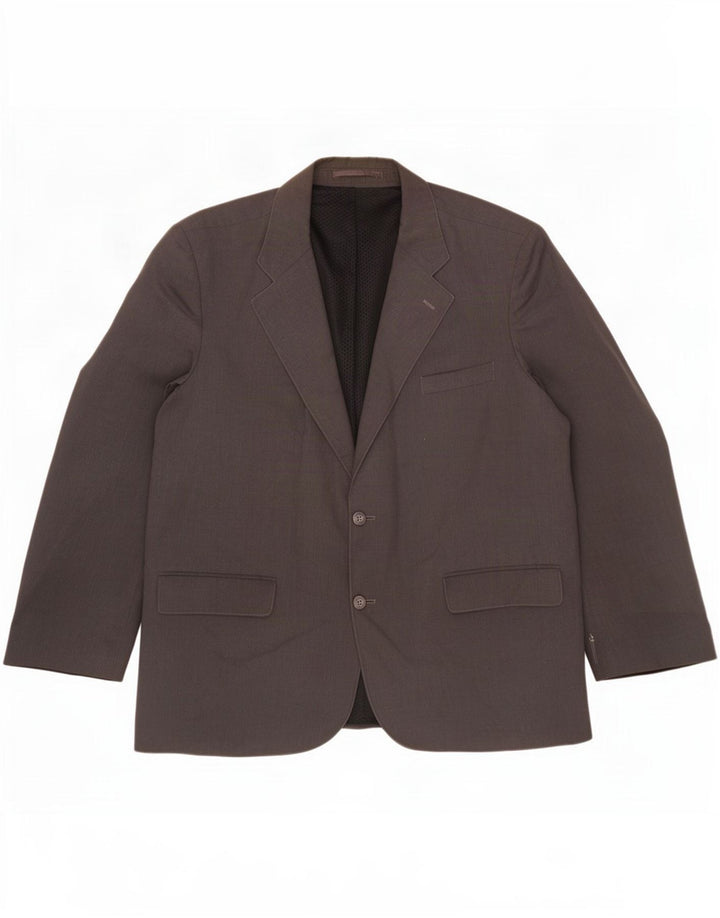 Jaqueta blazer masculina Rohan com 2 botões UK 44 2XL poliéster cinza