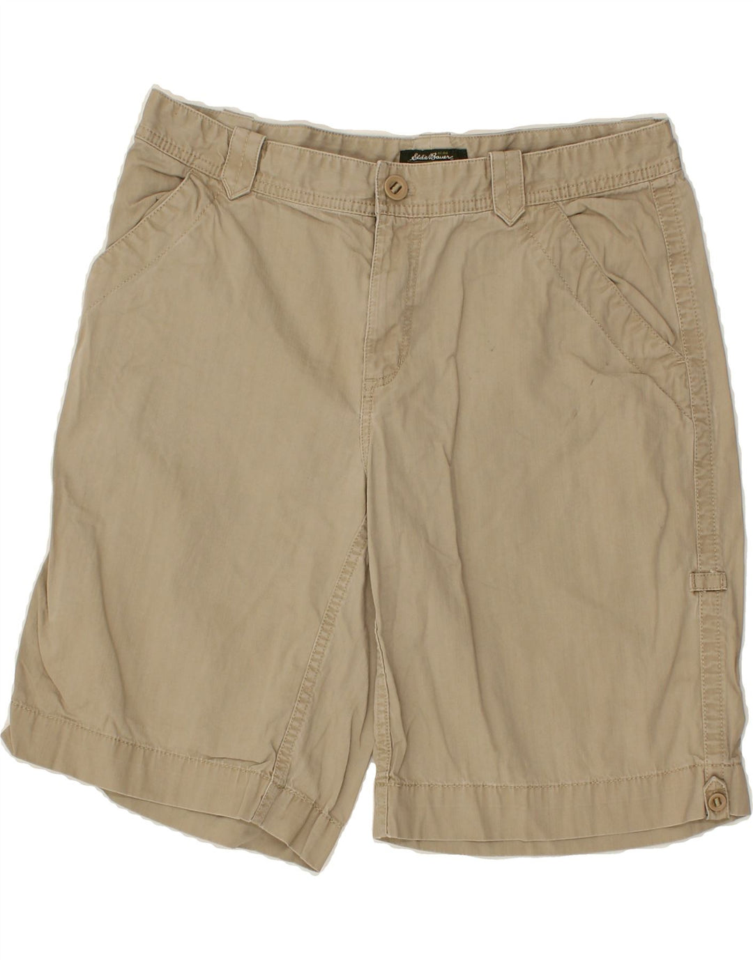 EDDIE BAUER Womens Chino Shorts US 12 Large W36  Beige Cotton Vintage Eddie Bauer and Second-Hand Eddie Bauer from Messina Hembry 