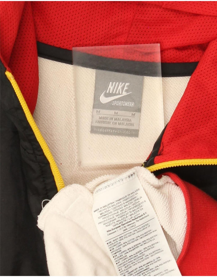 Suéter Nike masculino com capuz e zíper gráfico médio bloco colorido multicolorido