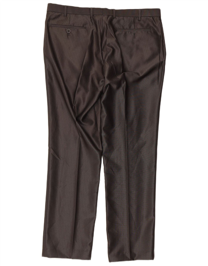 Angelo Litrico Terno masculino de 3 peças UE 54 2XL W38 L30 cinza risca de giz clássico