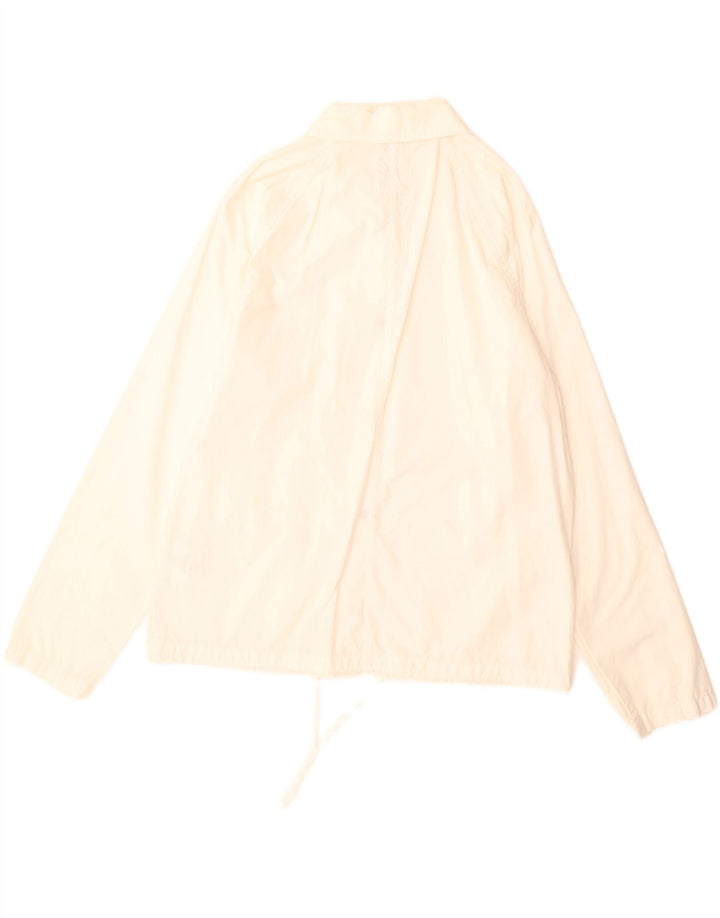 Jaqueta bomber feminina Vans UK 10 pequena algodão branco