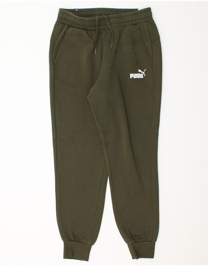 Calça de treino masculina Puma Joggers médio cáqui algodão