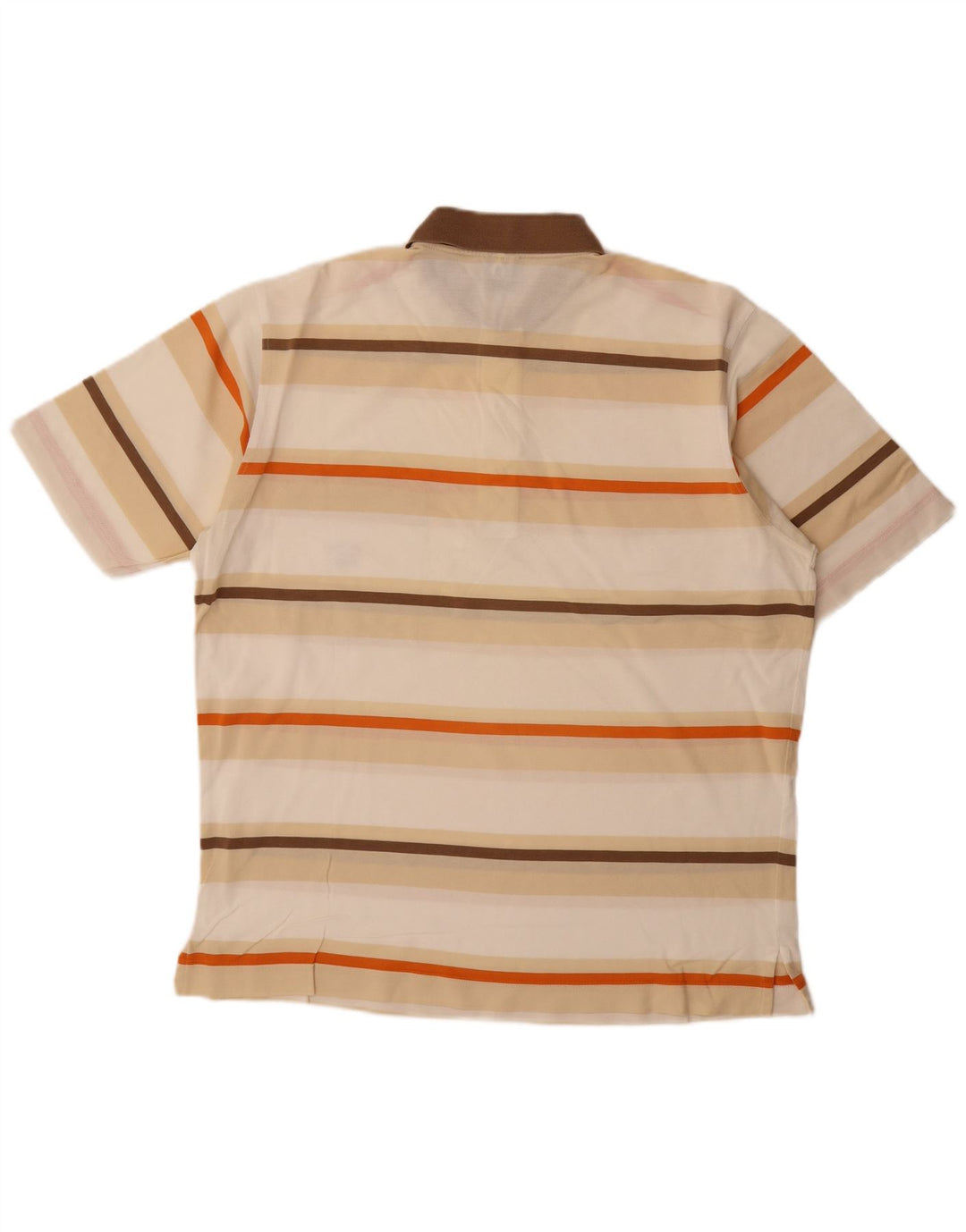 Camisa polo masculina Paul & Shark listrada bege grande